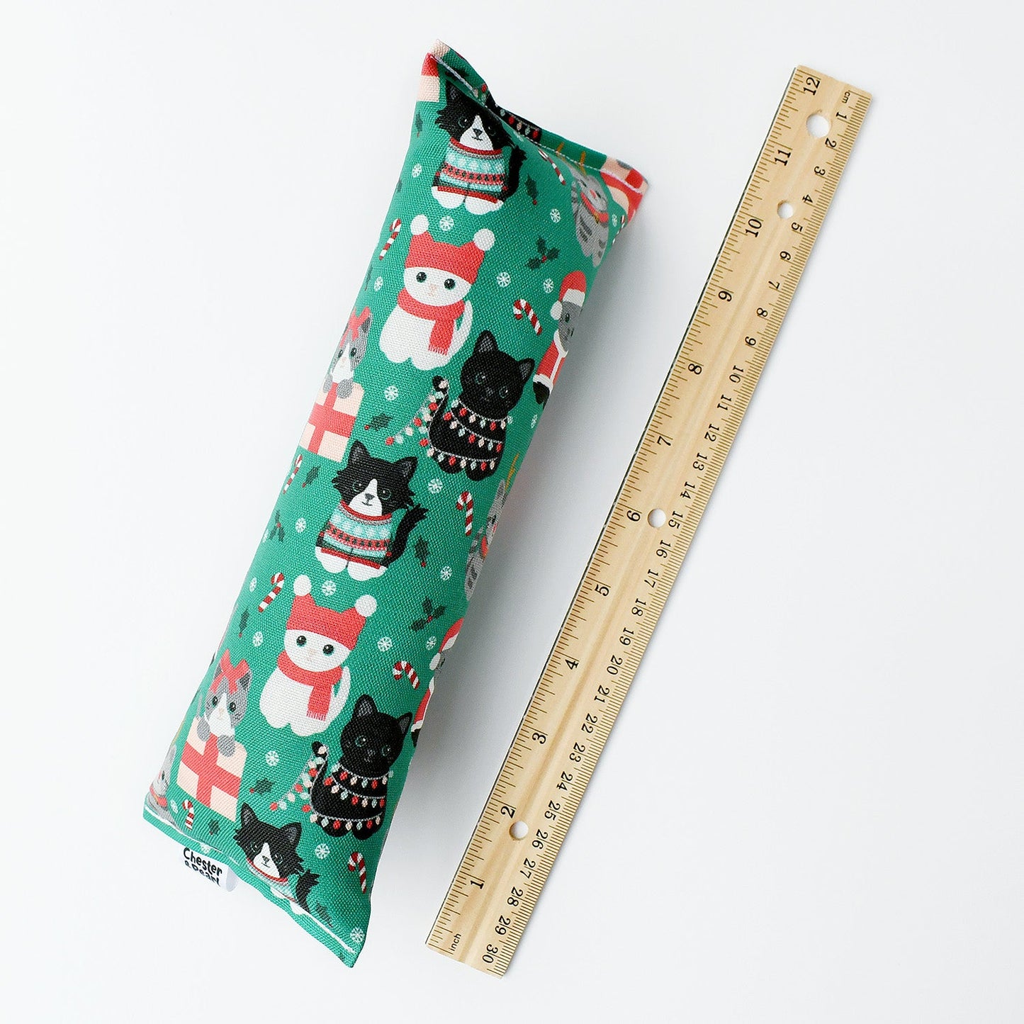 Festive Felines Kicker Cat Toy - evergreen