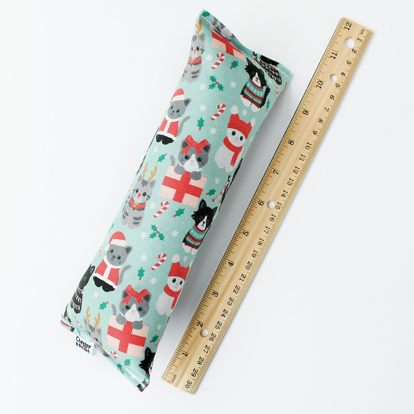 Festive Felines Kicker Cat Toy - mint