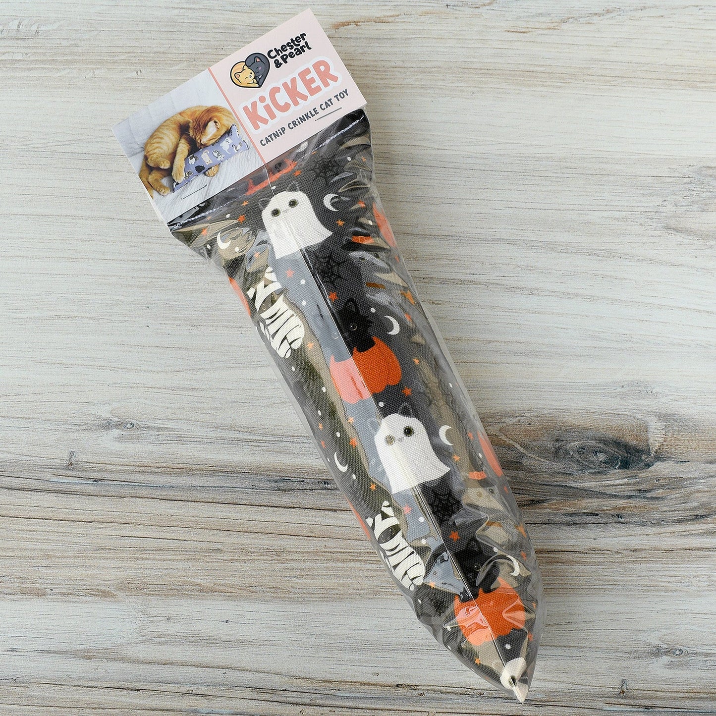 Spooky Sweeties Kicker Cat Toy - midnight