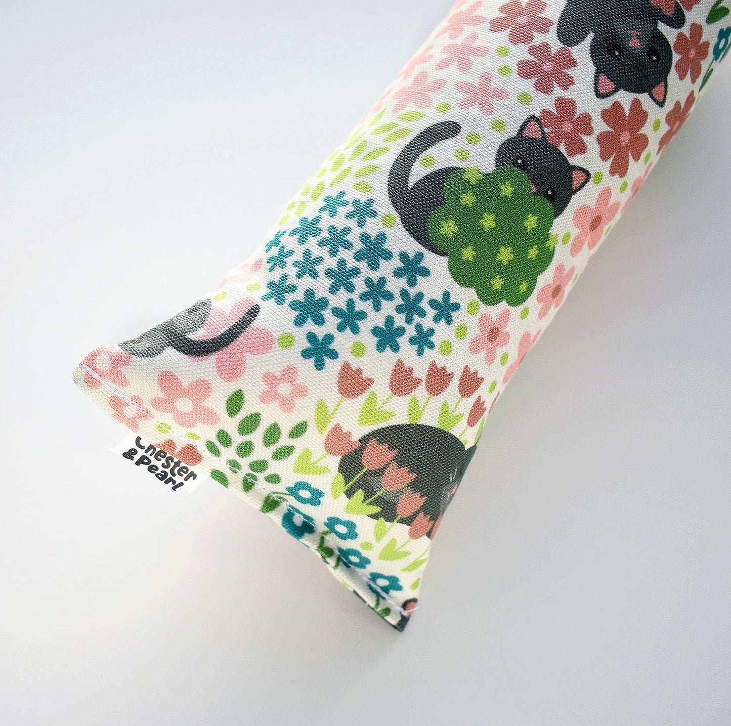 Black Cats in Flowers Kicker Cat Toy