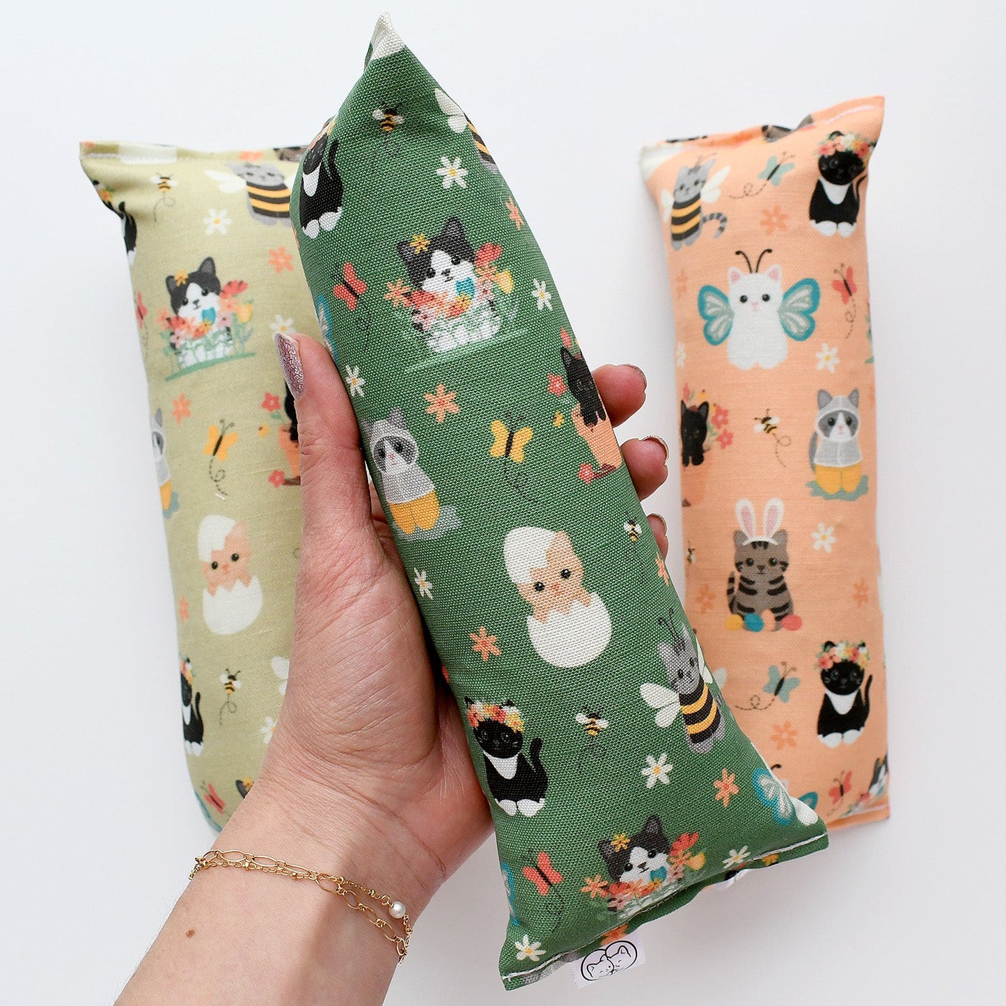 Springtime Kicker Cat Toy - moss green